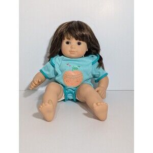 American Girl Bitty Baby Twins Girl Doll Brunette Brown Hair Brown Eyes Outfit